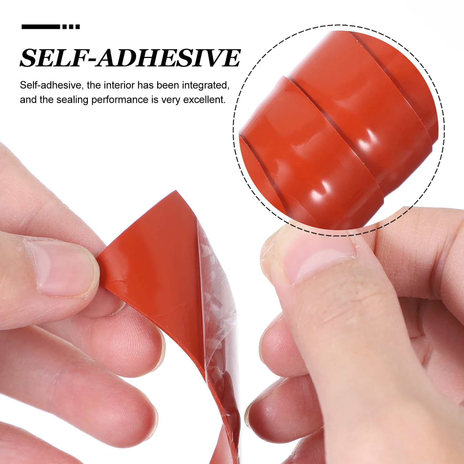 Glue Tape Waterproof Leak Repair Pipe Suite Self Adhesive Seal Red Waterproofing