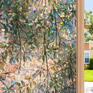 Jendela Privasi Film Kaca Film 3D Tanpa Lem Stiker Kaca untuk Pintu Kaca Rumah dan Kantor Kontrol Panas Anti UV 10 stiker kaca pintu penjualan terbaik - №