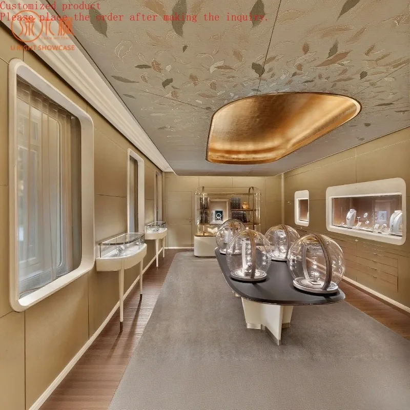

Custom.Custom Luxury Jewelry Display Cases - High-End Glass & Metal Showcases with Premium Craftsmanship for Boutique Jewelry St