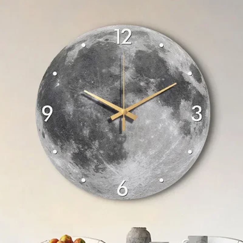European Mural Wall Clocks Digital Luxury Nordic Salon Minimalist Round Restaurant Wall Watch Modern Restaurant Reloj Home Decor
