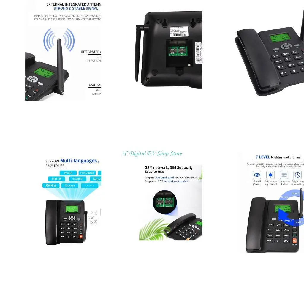 E74D ETS-6588 Cordless Phone Wireless Telephone Stay Connected