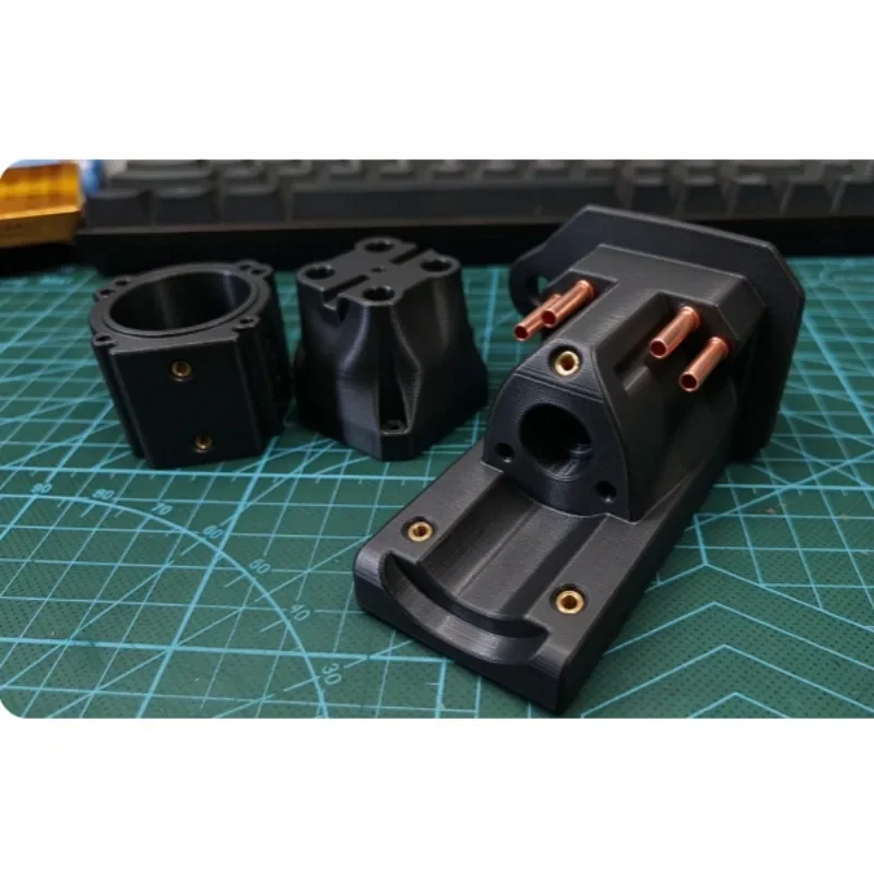 PETG-CF 3D Printed Pump Body – M-jet_35 Jet Pump Dual Water Cooling In/Out, Separate Motor & ESC Cooling, DIY Kit Unassembled