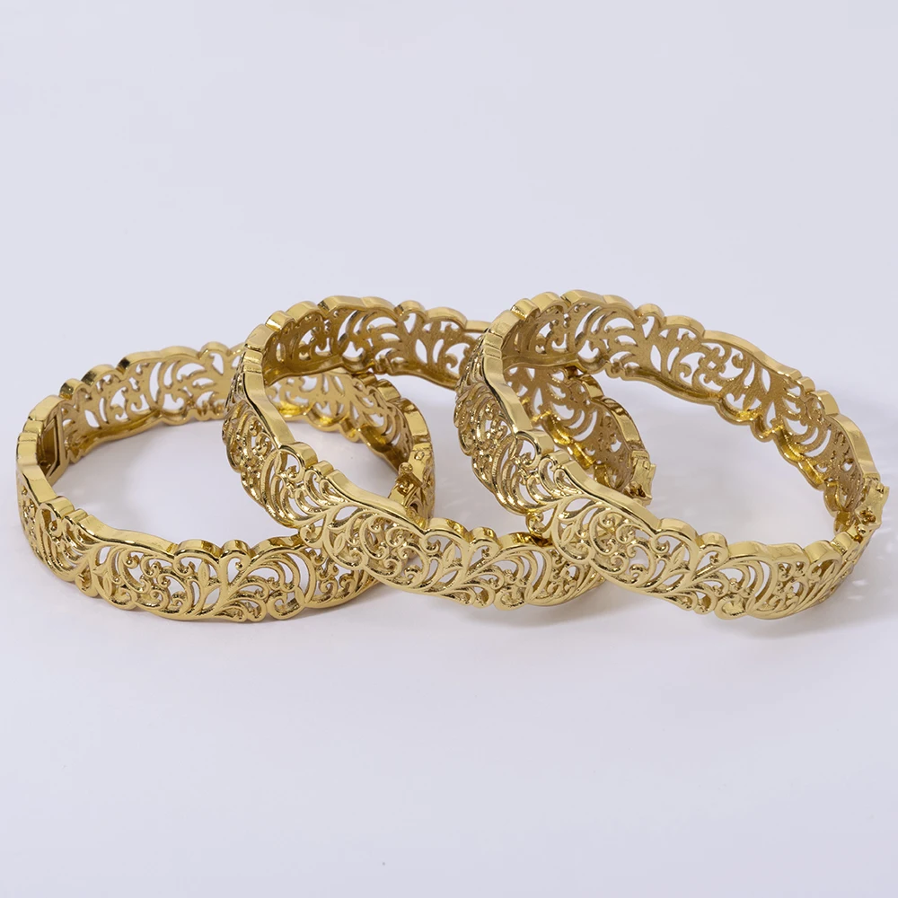 LUIZADA 2025, neues Vintage-Armband für Damen, afrikanische Hochzeit, luxuriös, vergoldet, Braut, exquisiter Glücksarmreif, Schmuck – Detail 7