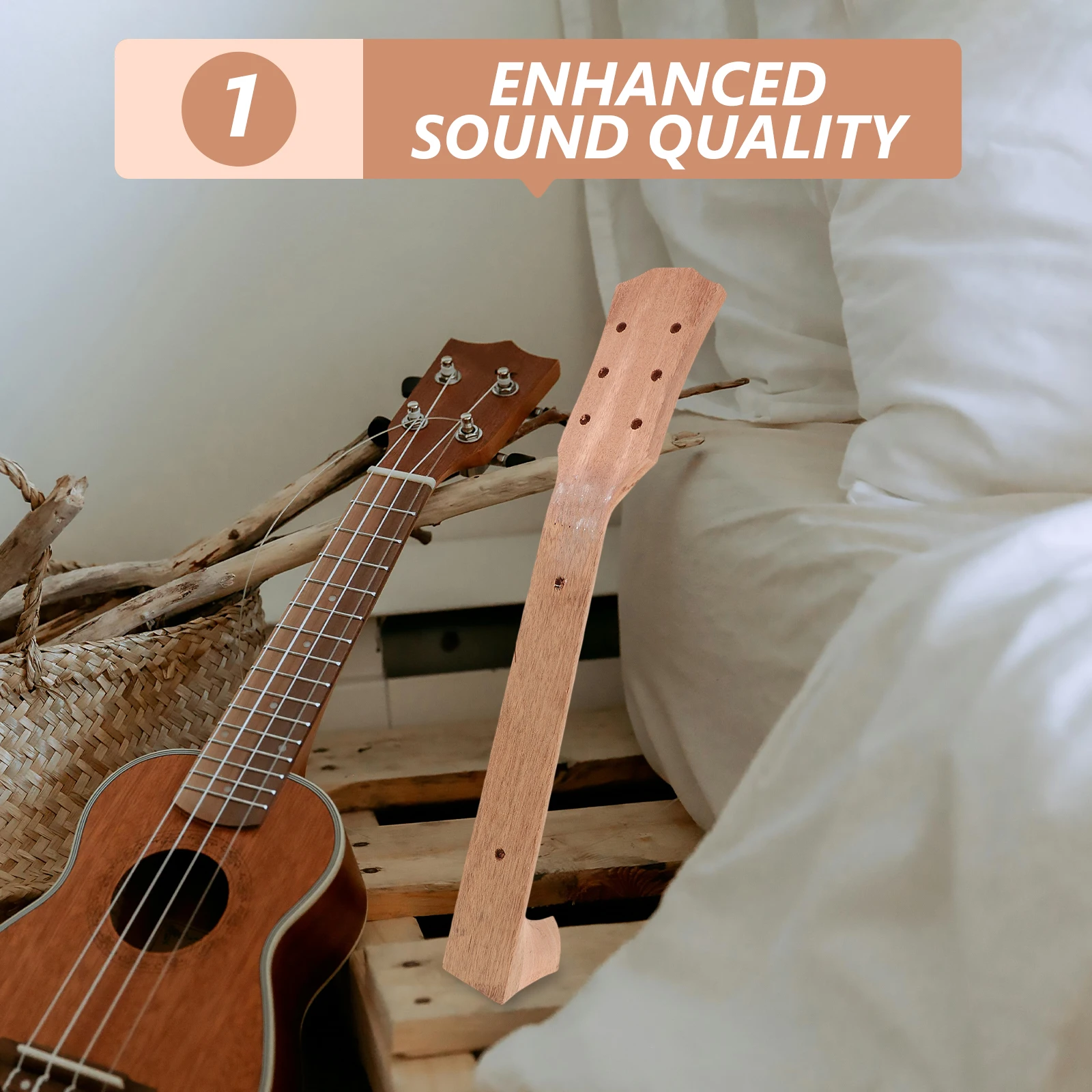 

Neck Wood Electric Acoustic Classical Replacement Parts Durable Craftsmanship Bright Sound Resonance DIY Guitar Body Bass