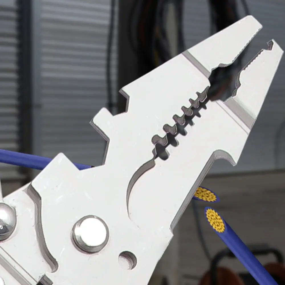 Heavy Duty Multifunctional Wire Stripper Folding Hand Tool Stainless Steel Plier For Electrical Wire Cutting Peeling