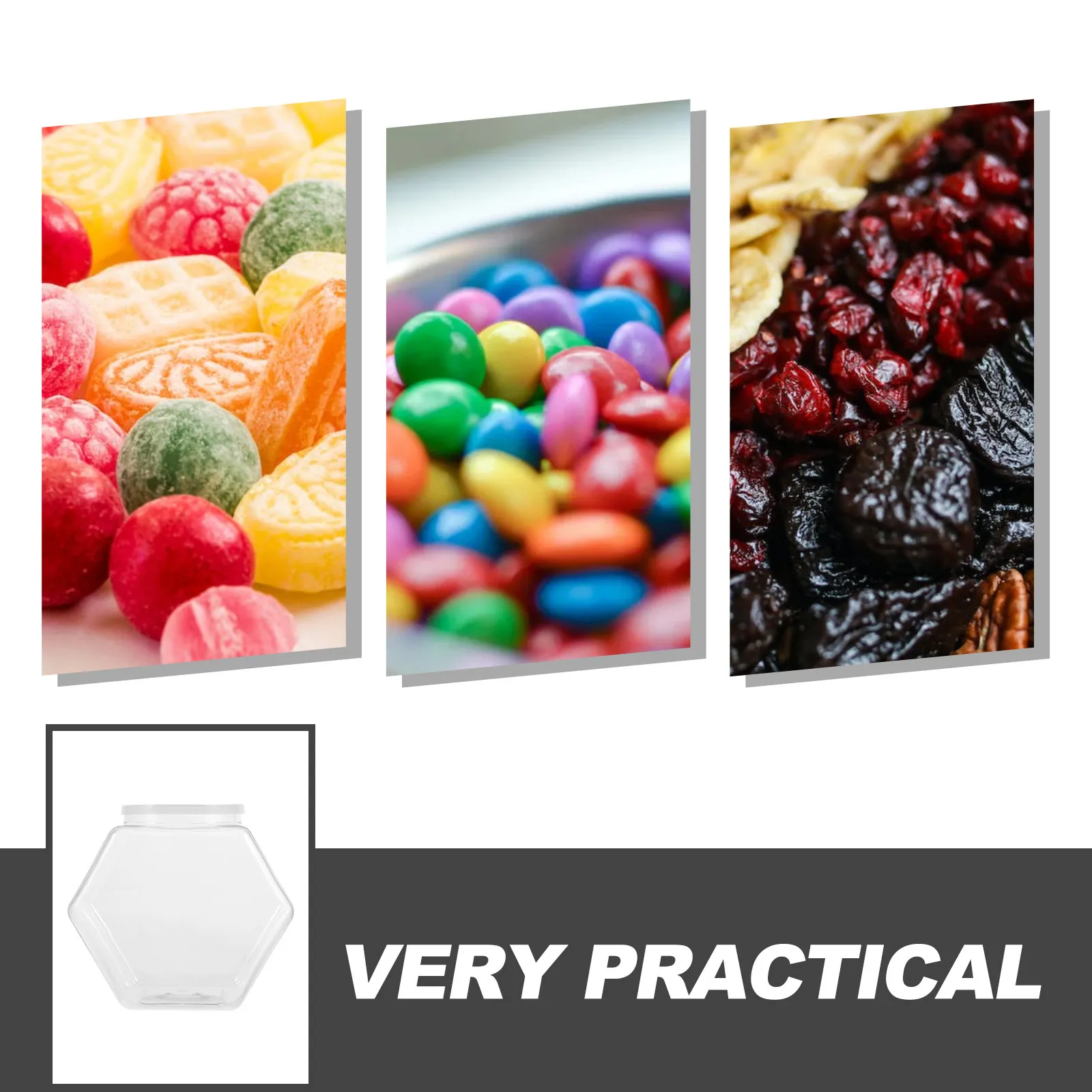 

2Pcs Clear Storage Jars Plastic Candy Cookie Containers Airtight Seal Large Capacity Dry Food Snack Holder Kitchen Organizer