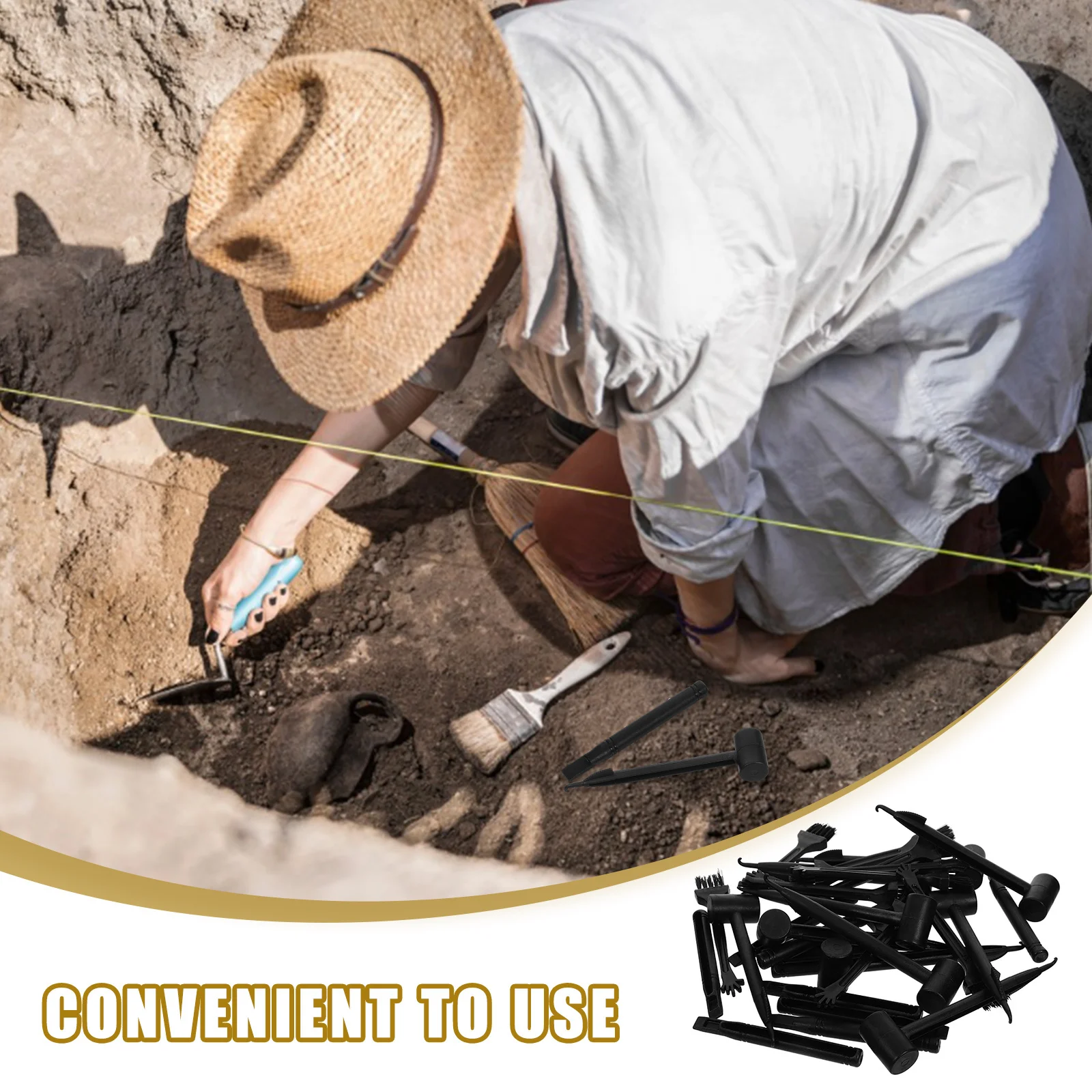 10 مجموعات أدوات حفر علم الآثار المطارق البلاستيكية الأزاميل فرش ديناصور التنقيب التعليمية الجذعية العلوم مجموعة