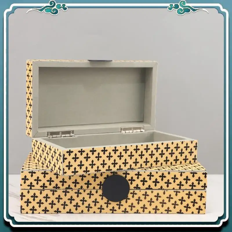 

Premium Simple And High-End Horse Hair Jewelry Storage Box Storage Box Decorative Ornaments Dressing Table Home Accessories