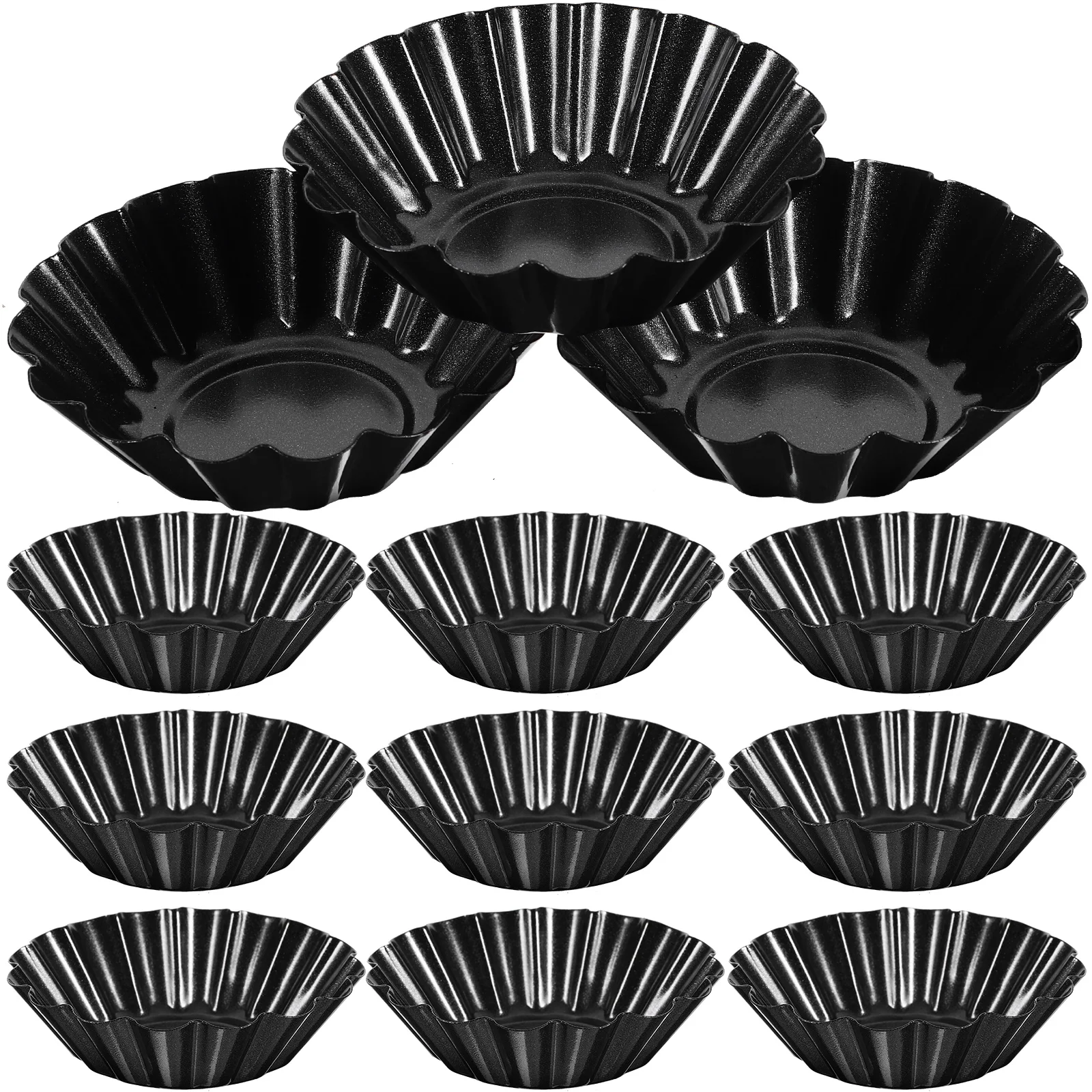 

12 Pcs Tart Mold Cheesecake Flower Shaped Cookie Cutters Chocolate Chip Muffins Mini Cup