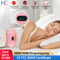 Electric Period Cramp Massager Vibrating Heating Belt for Menstrual Waist Stomach Abdominal Warm Palace Belt