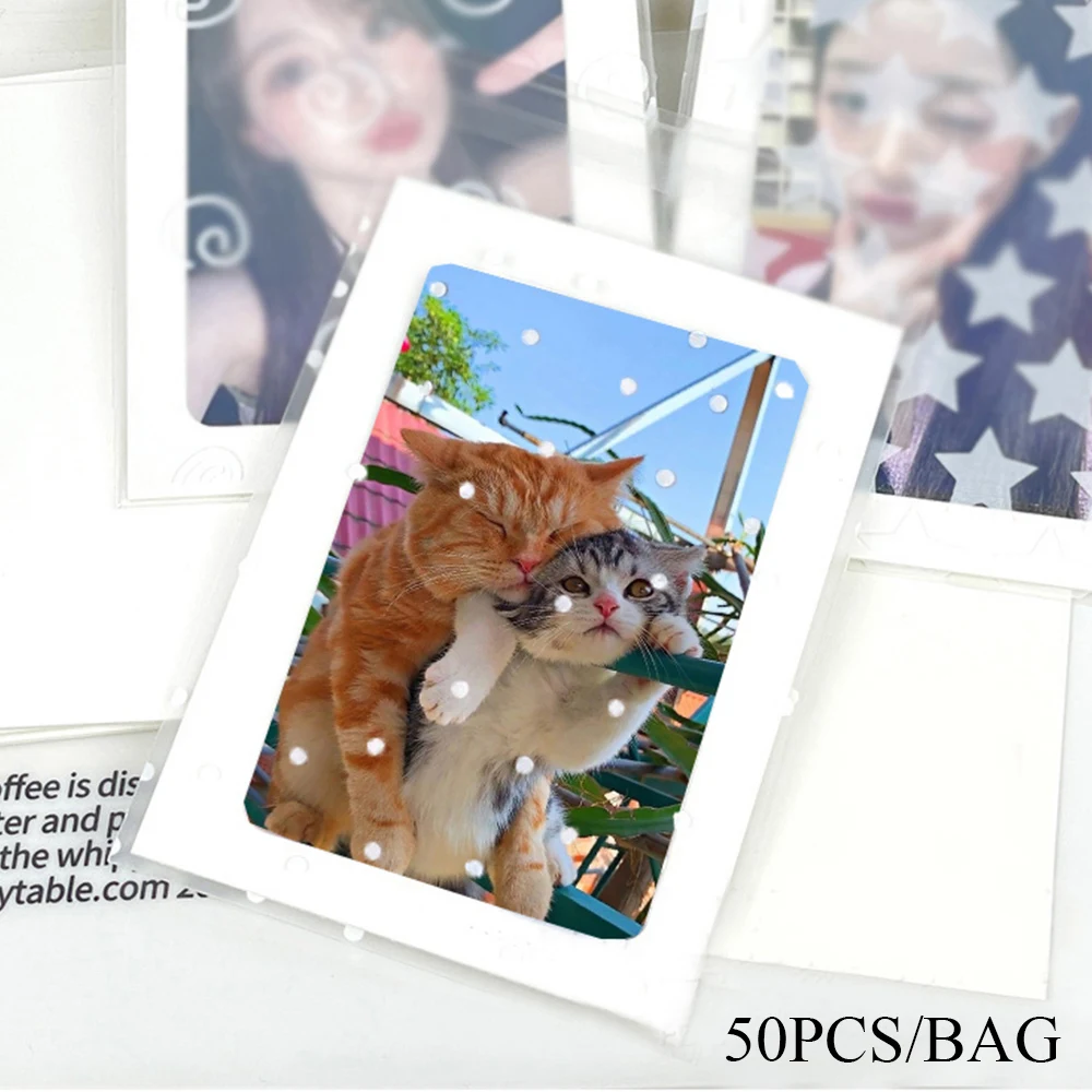 50 шт., самоклеящиеся пакеты в горошек