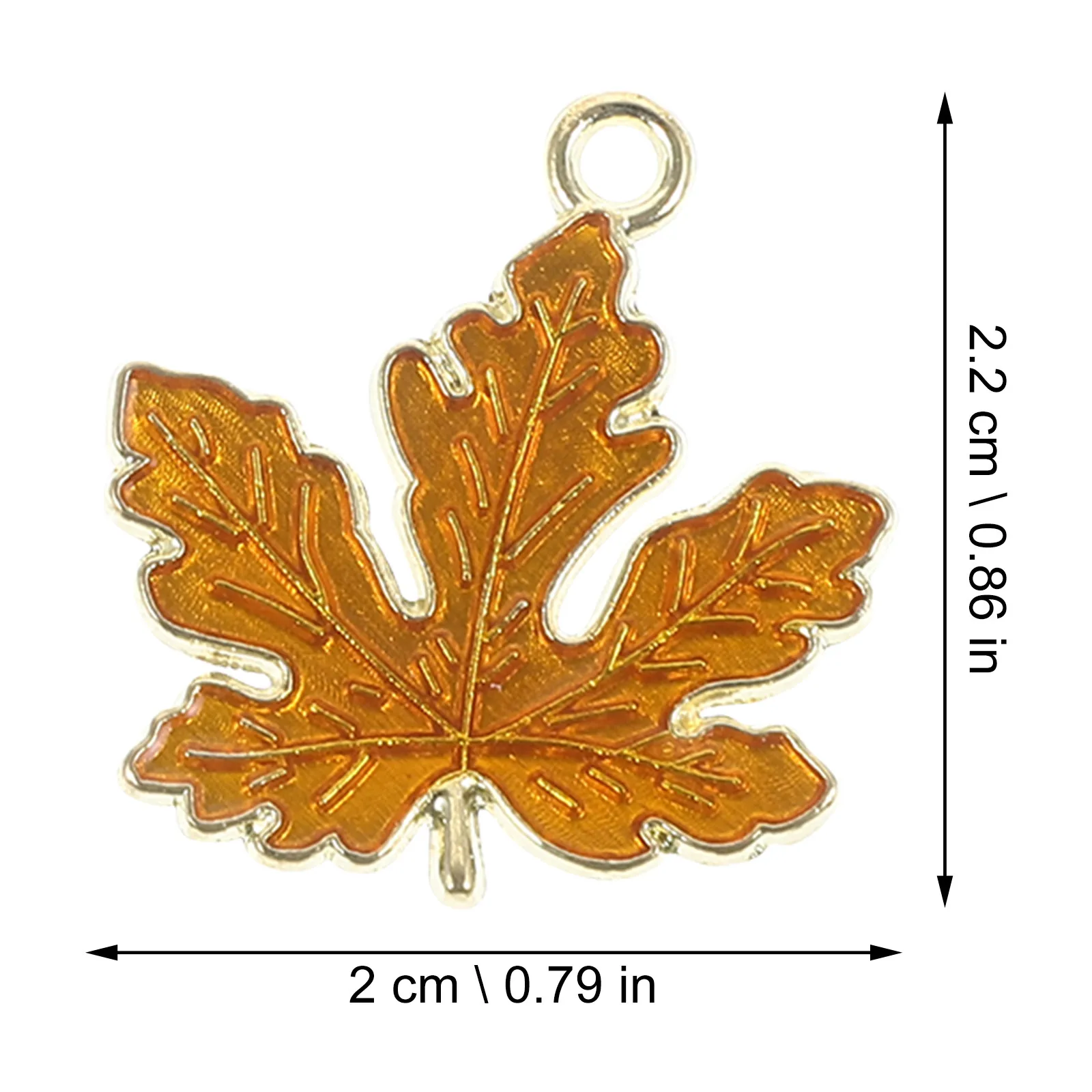 10Pcs Maple Leaf Charm Pendant Creative Decorative DIY Jewelry Making Charms for Necklace Bracelet Earring Keychain Craft - view 3