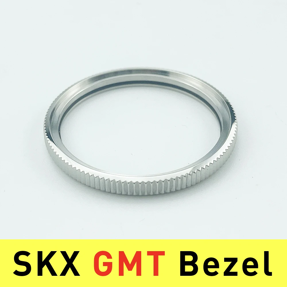 SKX007 SRPD GMT Bezel 316L Stainless Steel Watch Mods for SKX Polish Bidirectional Rotating (NH34 Compatible)