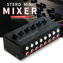 mini stereo 6 channel passive mixer CX600 multi-channel mixer audio professional for live and studio use for Live mini mixer