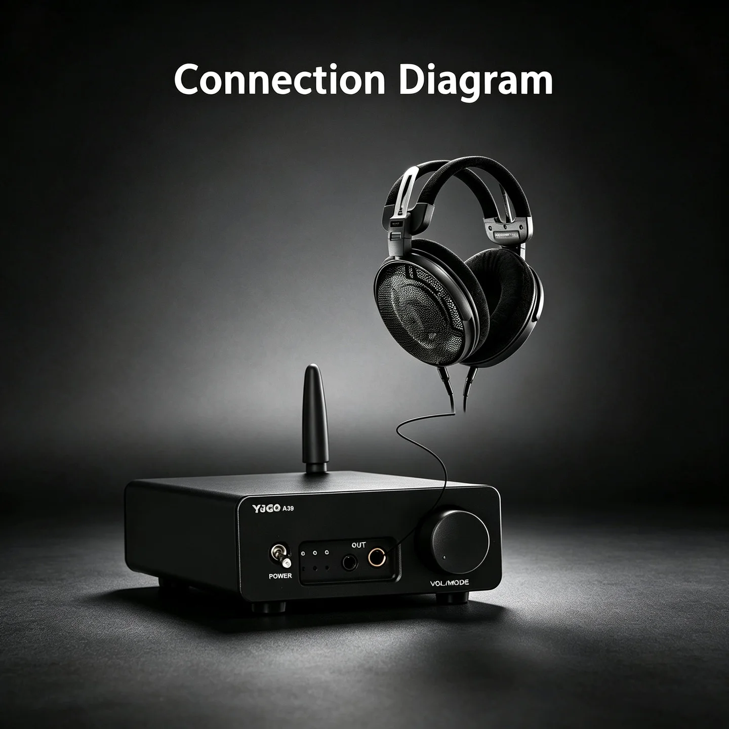 YJCO DAC Kopfhörerverstärker HIFI QCC3084 Bluetooth 5.4 ES9039 Koaxial-Faser-USB-Eingang 24bit 96K DC12V Kopfhörerverstärker – Detail 5