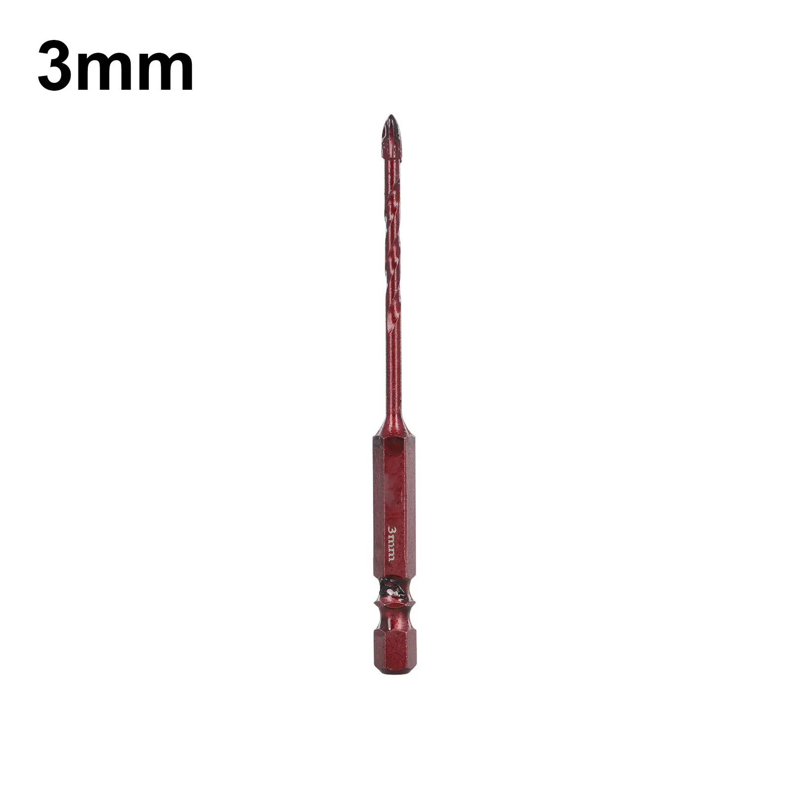 8mm Cross Hex Drill Bit Crooked Head Design High Hardness Alloy Head Multi-material Drilling Construction Work