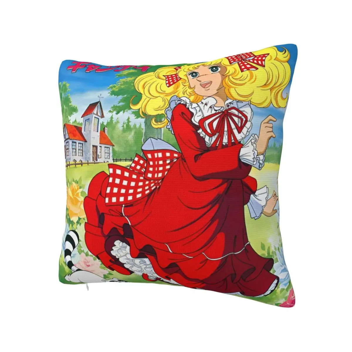 Printing Candy Candy Manga Anime Cute Pillowcase Cushion Cover Decorations Kawaii Japanese Throw Pillow Case Cover Home 40X40cm