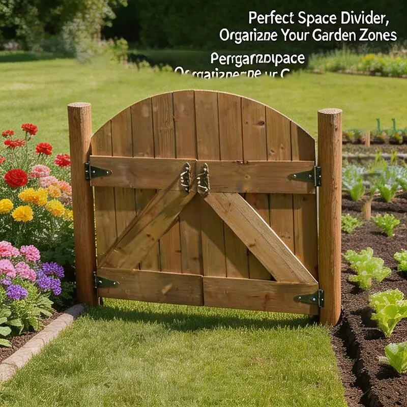 Solid Wood Garden Door Custom Detachable Single Double for Outdoor Yard Patio Backdrop Vintage Style Weatherproof Heavy Duty