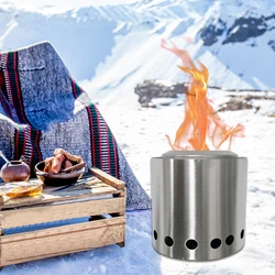 Tabletop Outdoor Low Smoke Fire, Mini Fire para urbanos e subúrbios, Camping fogão a lenha, leve para sobrevivência