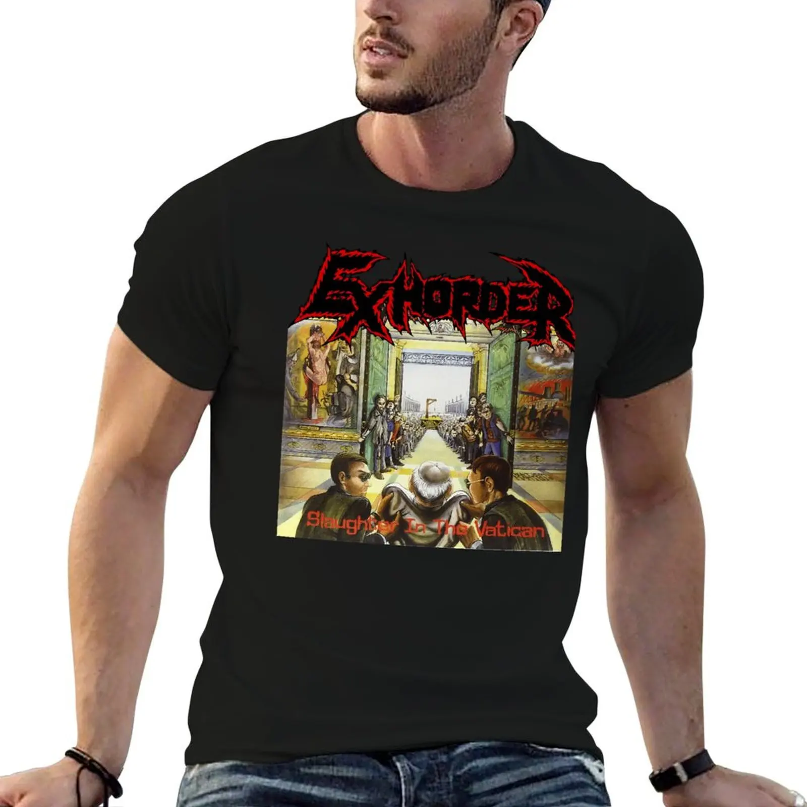 Футболка Exhorder для мужчин и женщин, мужская футболка из 100-процентного хлопка, мужская футболка из плотного хлопка
