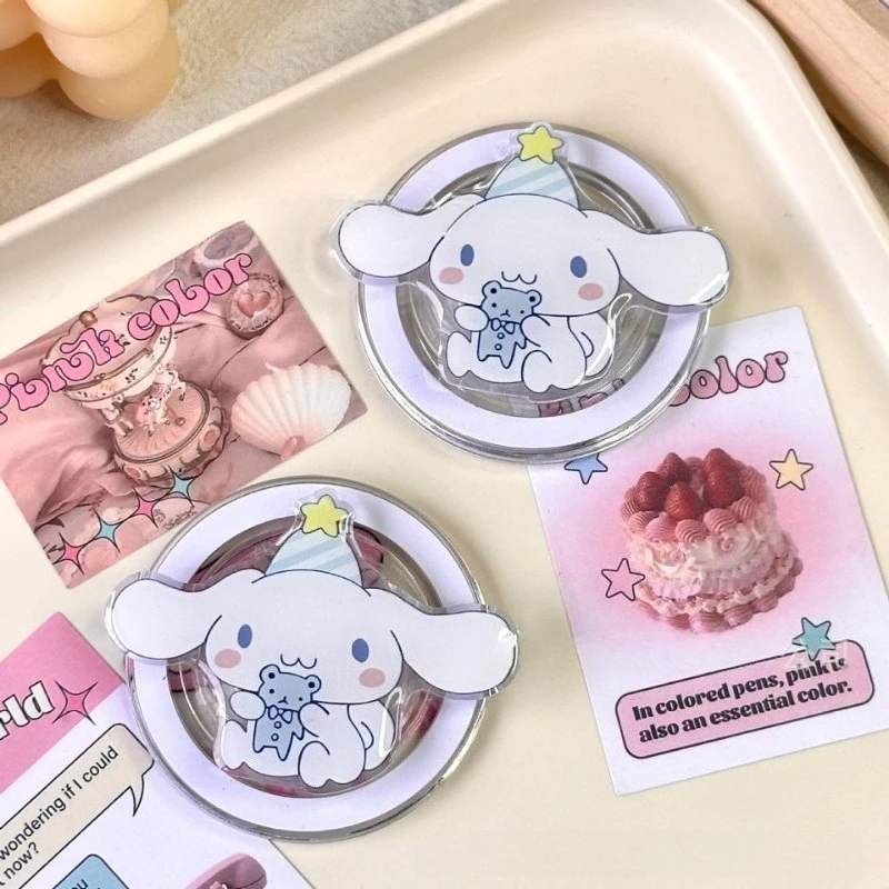 

kawaii Sanrio cinnamoroll Magnetic Holder Grip Tok Griptok Phone Stand Holder Support For iPhone For Pad Magsafe Smart Tok