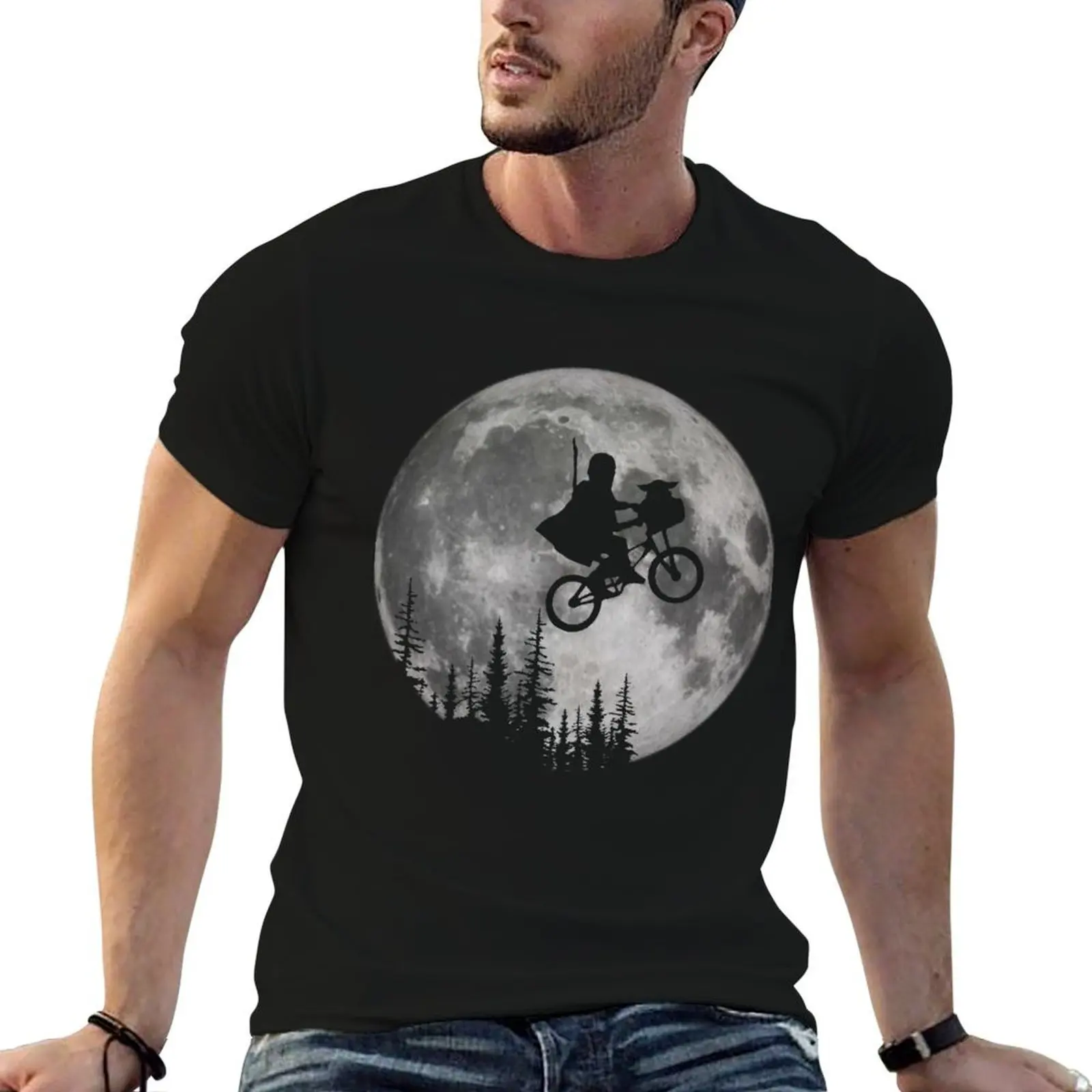 

Across The Moon With The Child Gift T-Shirt cotton t shirt man g man t shirts for men T-Shirt