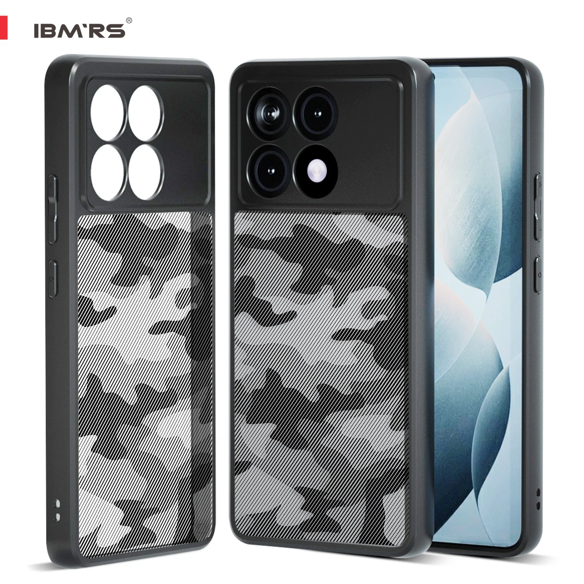 

IBMRS for Redmi Redmi K70 Ultra Camo Case Heavy Duty Shockproof Rugged Cover with MagSafe Compatible
