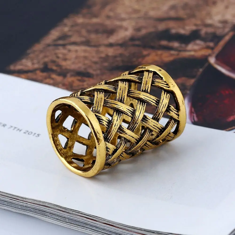 Alloy Scarf Buckle Ring Crossed Net Cylindrical Cloth Decorative Ornaments Antique Finish Scarf Accessories Scarf Decoration