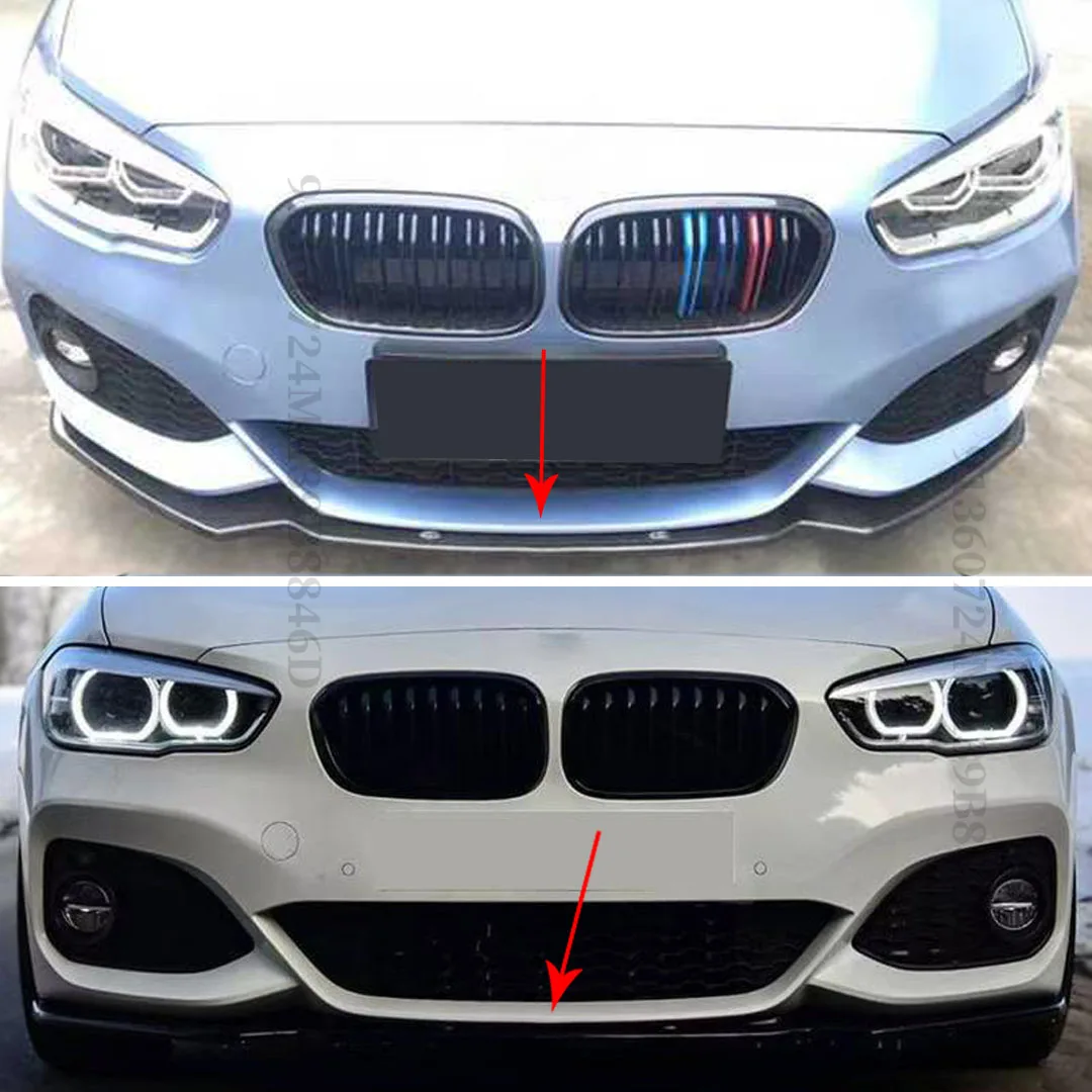 Frontschürze Lip Splitter Kinn Air Dam Diffusor Tuning Zubehör für BMW 1er F20 F21 M-Pack 118i 120i 2015-2019 Styling – Detail 4