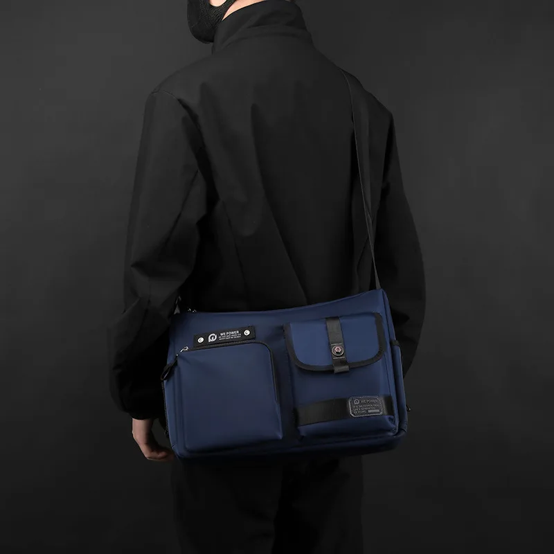 Men's one shoulder cross body casual trend men's outdoor backpack large capacity cross body shoulder bag
