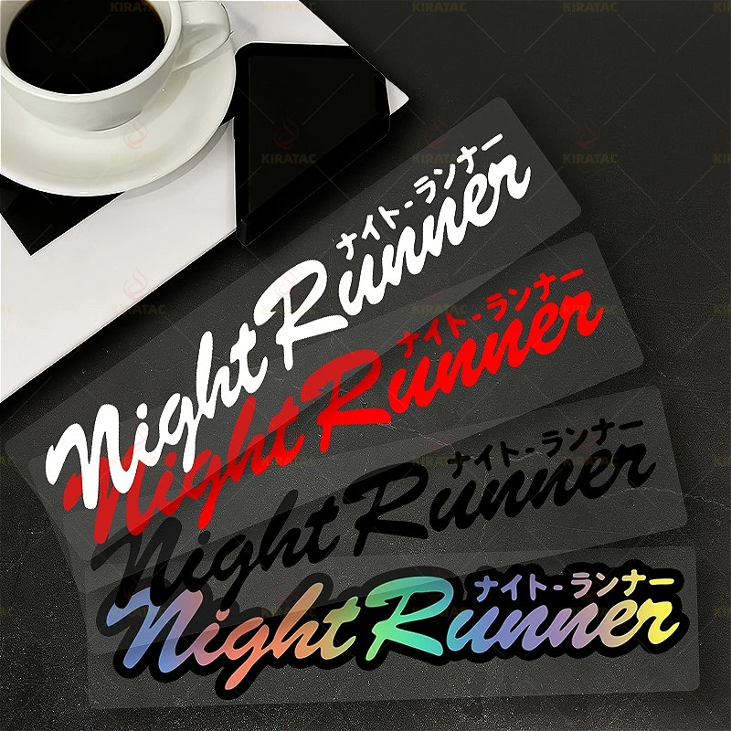 

1pc Night Runner Motorcycle Sticker Waterproof for Motorcycle Tailbox Fairing Fuel Tank Car Body Scooters Universal Vinyl Decals