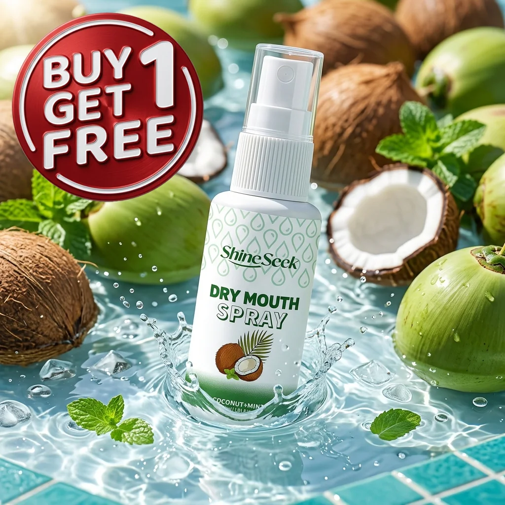 2pcs Concentrated Coconut Oil Refreshing Mint Dry Mouth Spray, Long-Lasting, Sugar-Free Menthol Oral Spray. Coconut Oil Deeply C