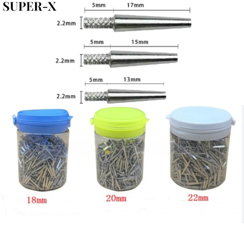 1000PCS/box Dental Lab Materials 3 Models 22mm 20mm18mm Gypsum Nail Fit for Die Model Work Dental Lab Pins Dental Consumables