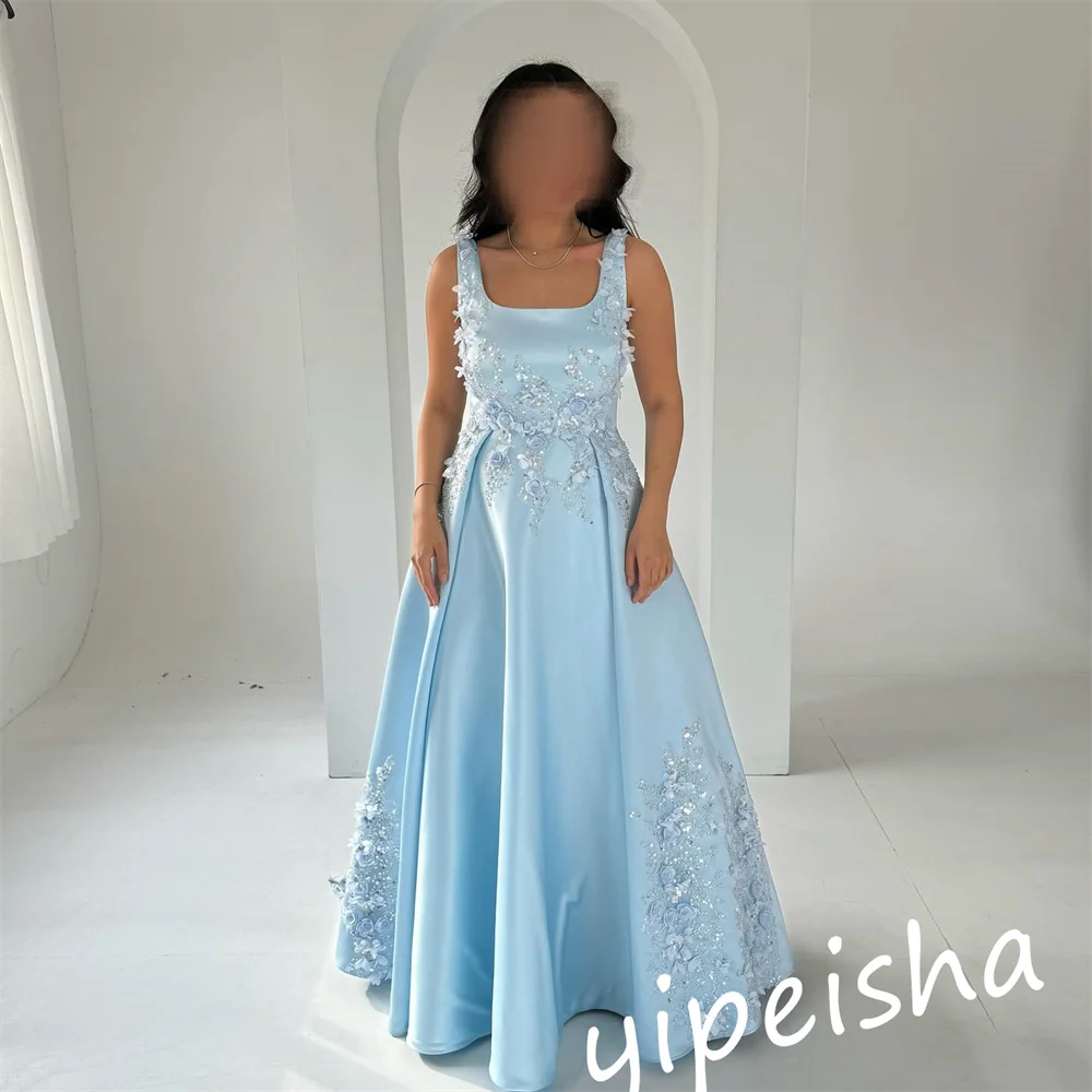 CustomizedJiayigong  Prom S Flower Sequined Quinceanera A-line Square Neck Bespoke Occasion Gown Long Dresses