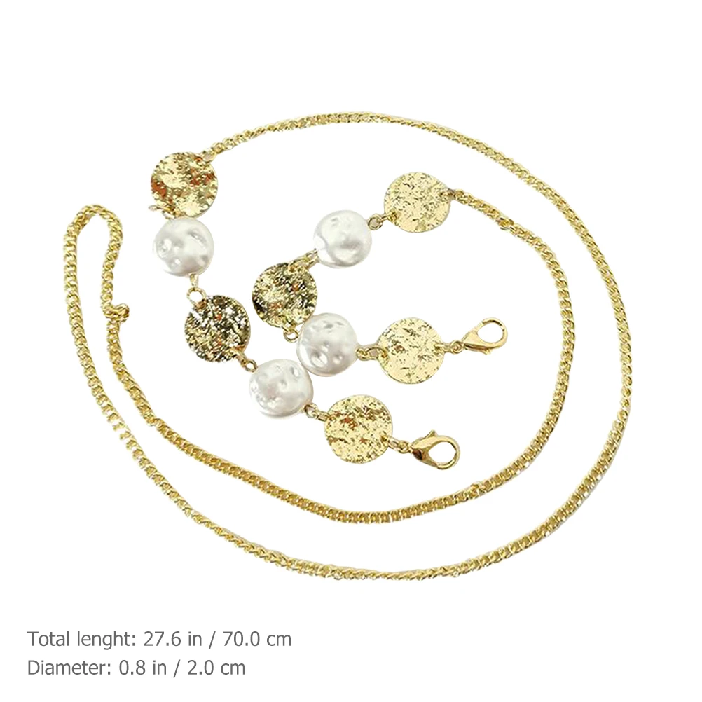 

Elegant Glasses Chain Handbag Replacement Metal Beaded Strap Decorative Accessories for Shoulder Clutch Bags Travel Shopping