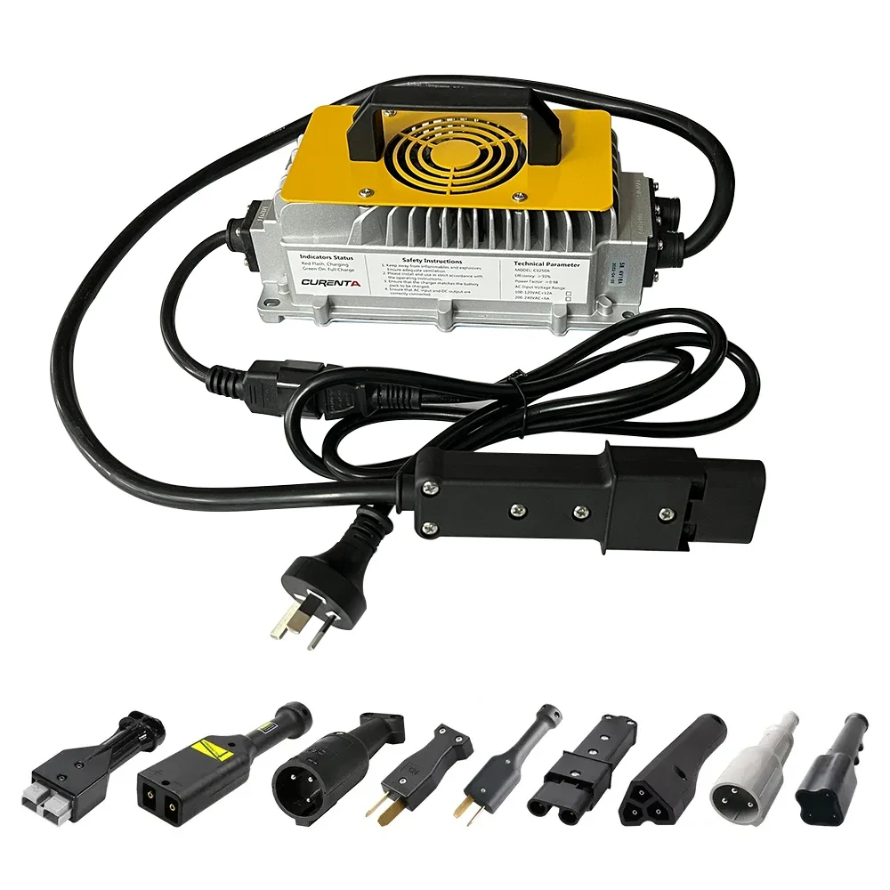 24V 30A Lifepo4 Battery Charger 100-240V Input Lithium Ion Battery Portable Ev Car Charger For Electric  Club Car EZGO