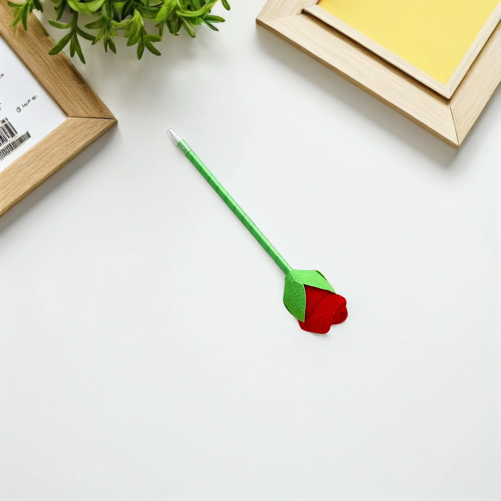 

Rose Ballpoint Pen Cartoon Realistic Red Flower Design Writing Supplies for Valentine Birthday Wedding Office Students