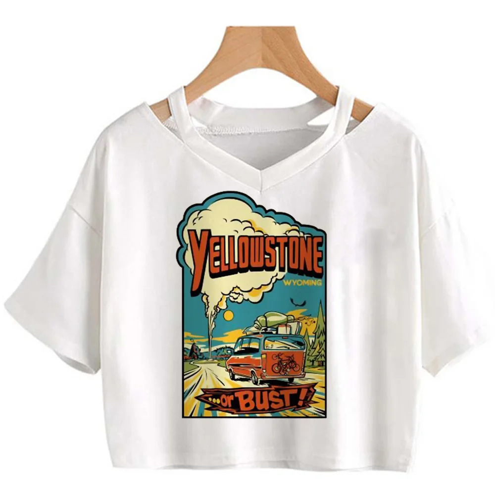 Yellowstone t-shirts women anime Tee female funny 2000s harajuku clothes