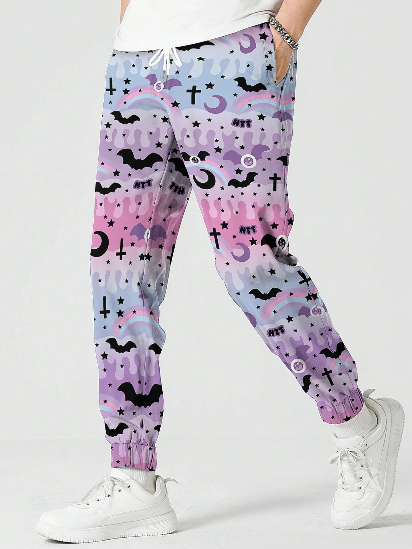 

Men Trousers Hallowmas Pattern 3D Printed Sweatpant Fashion Male Female Trouser Streetwear Casual Outdoor Jogging Pants