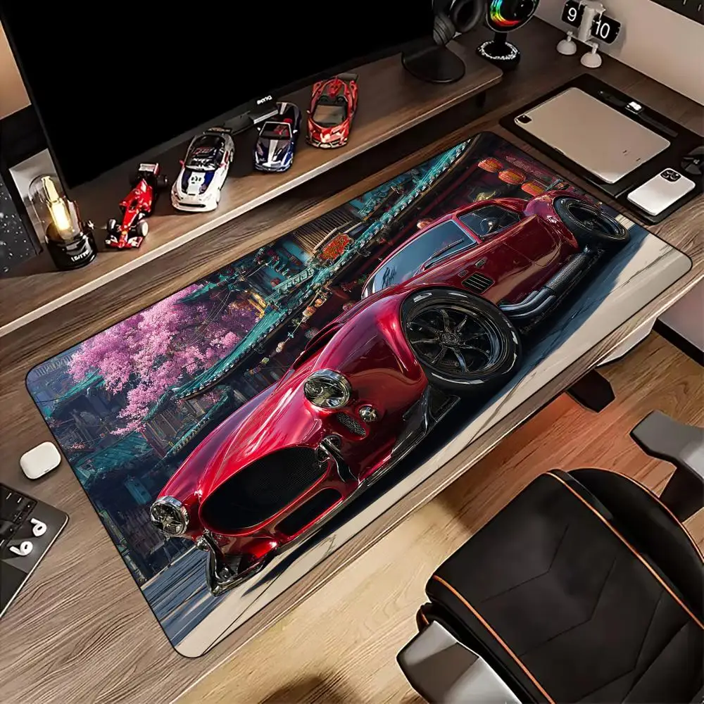 

Ретро красный спортивный автомобильный коврик для мыши, настольный коврик, игровой коврик, аксессуары для геймера, ПК, нескользящая резиновая основа, коврики для клавиатуры, коврик для мыши, коврик maus, коврик