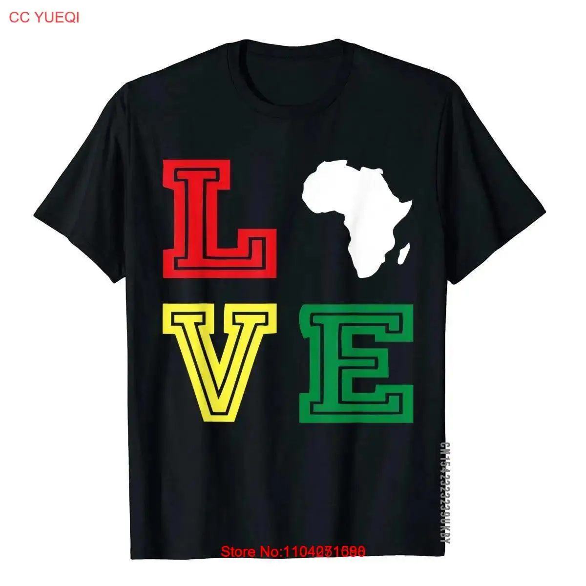 Love Motherland Africa Map T-Shirts Black African Pride Personalized Printed Tee