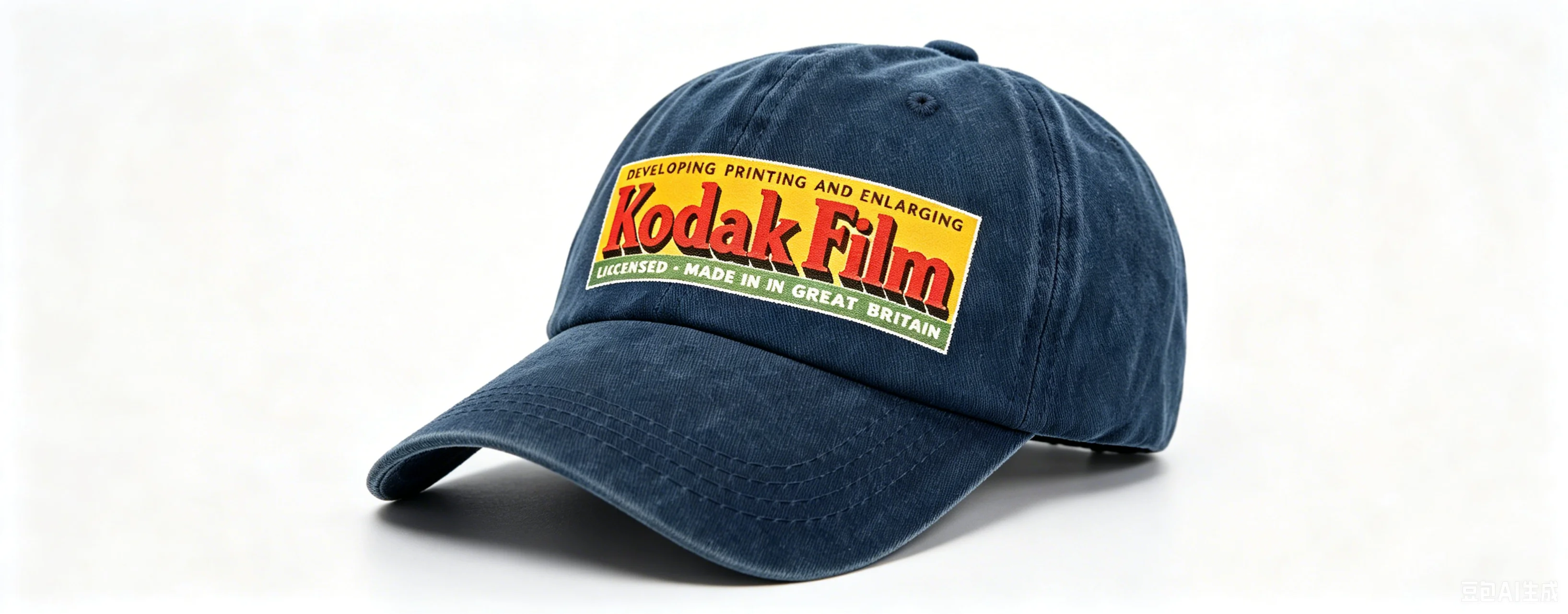 Nowa Kolekcja 2026: Czapka Kodak Vintage Washed, Regulowany Pasek, Czapka Streetwear
