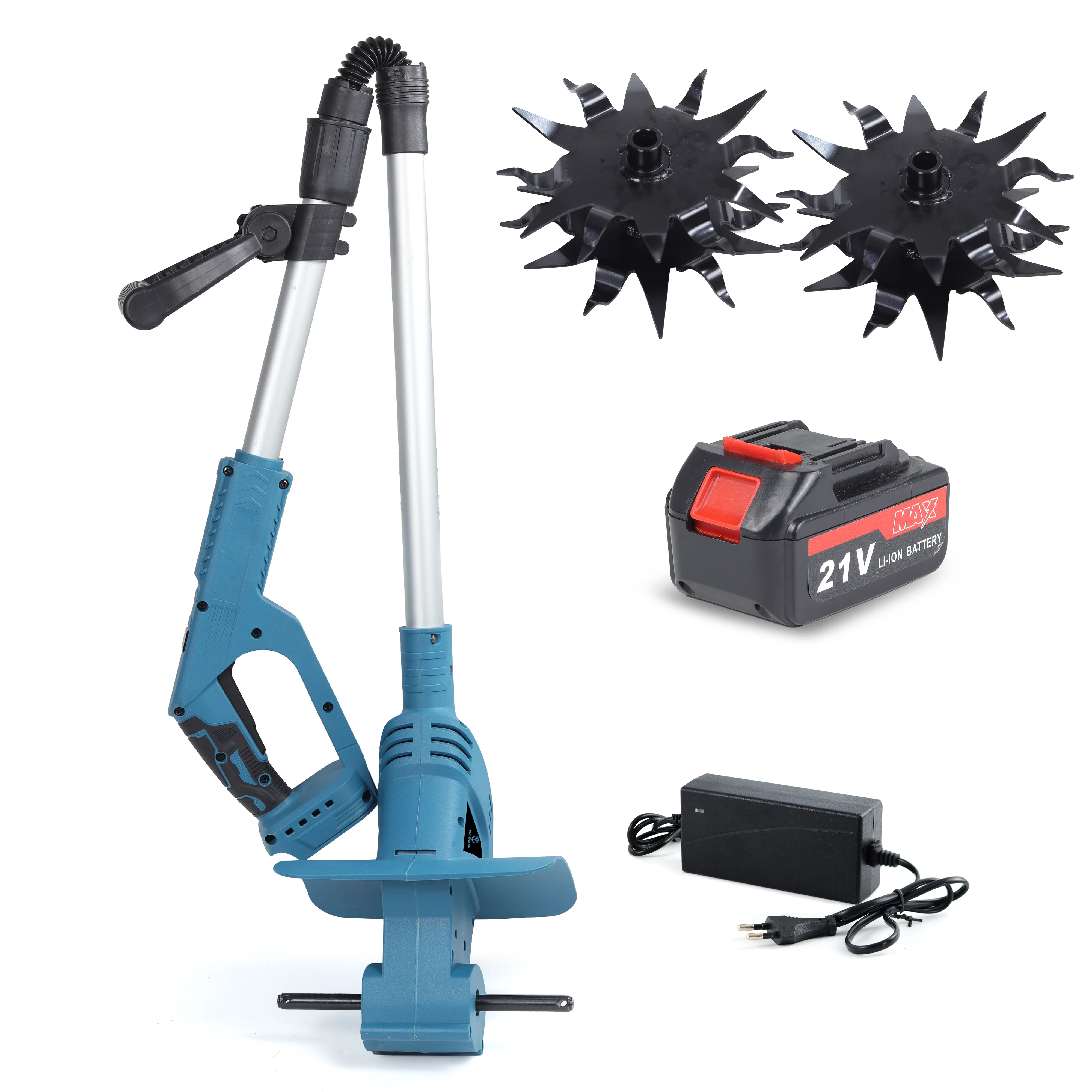 Mini Rechargeable Lithium Battery Tiller Portable Cultivator For Gardening