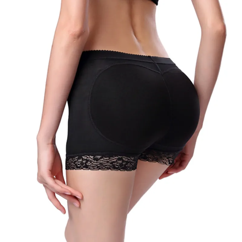 Butt-rising panties, lace body-shaping pants with inserts, butt-lifting pants, butt-enlarging, belly-controlling boxer pants for