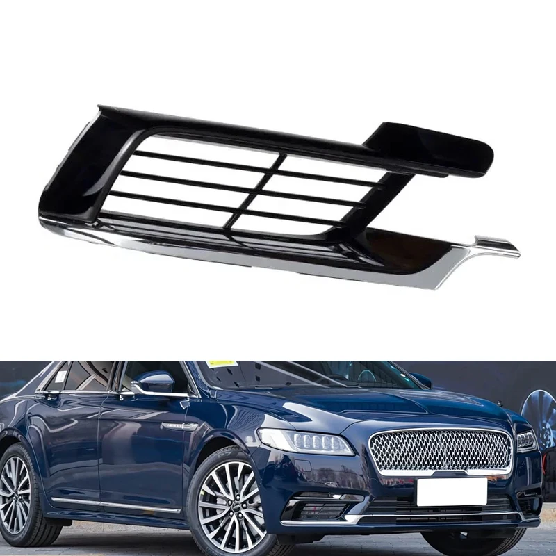 Capa da Luz de Neblina para Lincoln Continental 2017 2018 2019 2020, Grelha do Farol de Neblina Automotivo com Acabamento Cromado GD9Z15266E