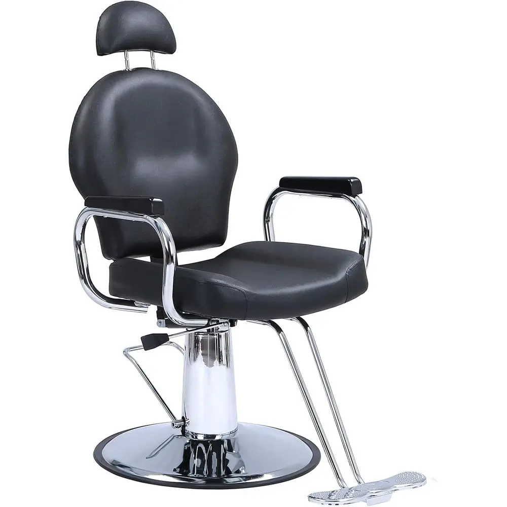 

Прочное черное кресло для спа с регулируемой высотой, откидной спинкой, поворотом на 360 градусов, выдерживает до 150 кг