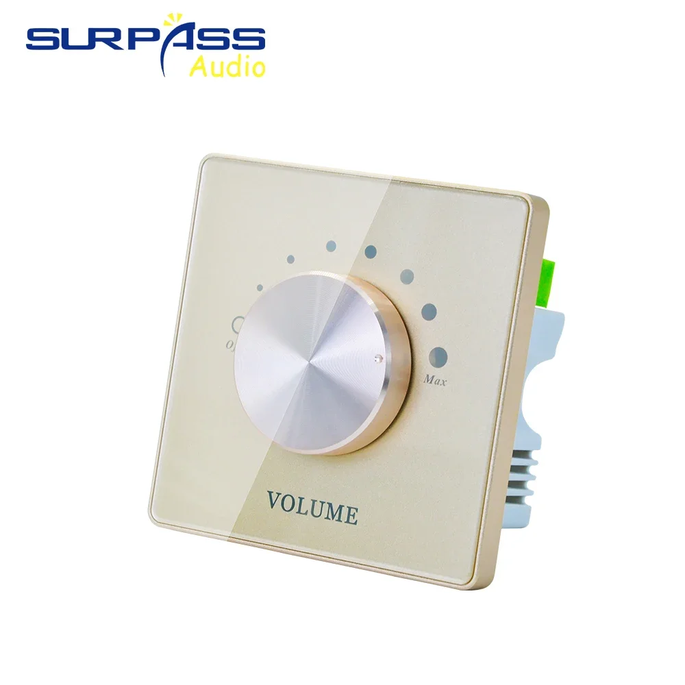 Power Amplifier Volume Tuning Switch Controller Wall Panel Audio Switch Converter Tone Board 7 Grade Control Knob for Home Music