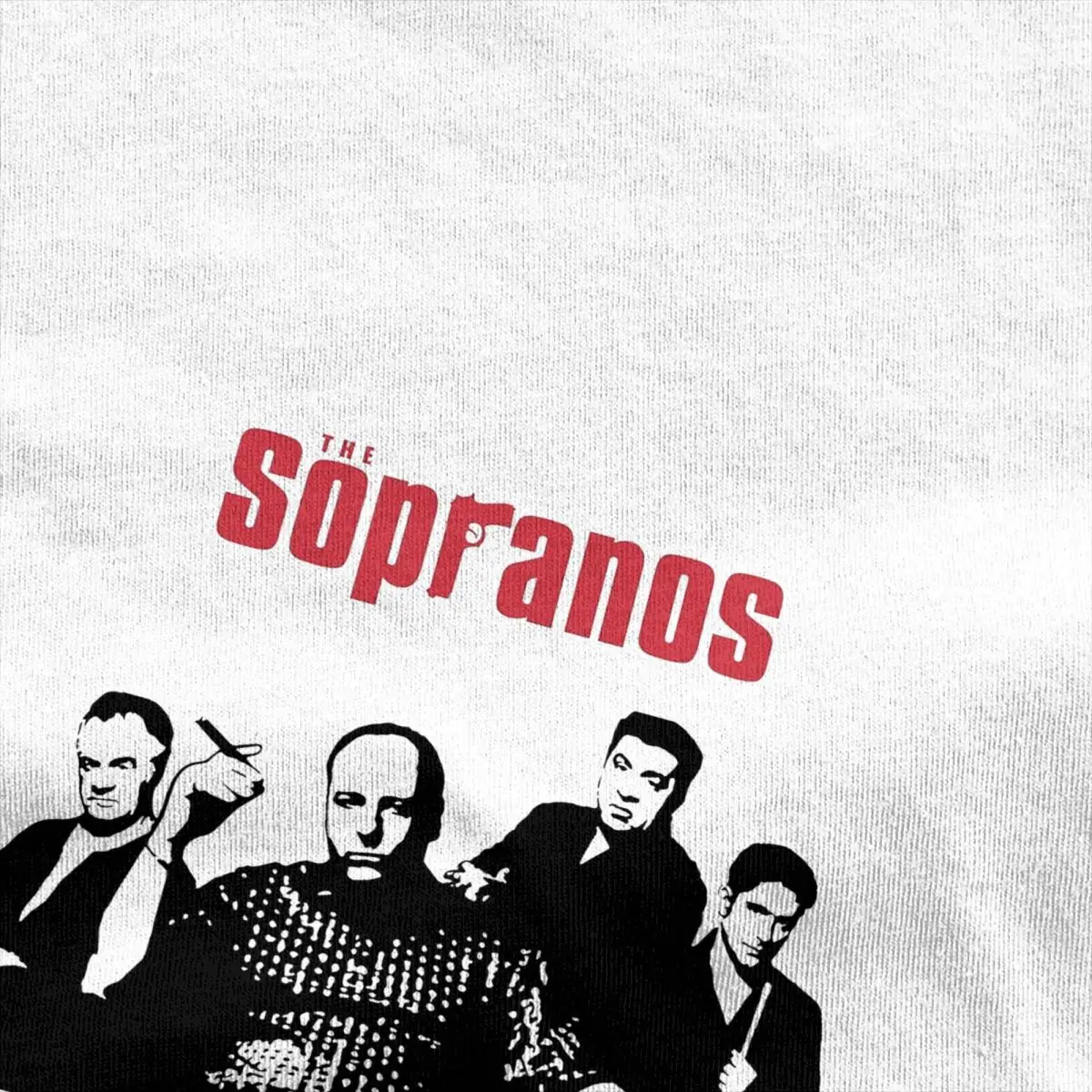 Men Women The Sopranos Shirt Merchandise Black Retro Pure Cotton Tops T-shirt Leisure Tees Adult