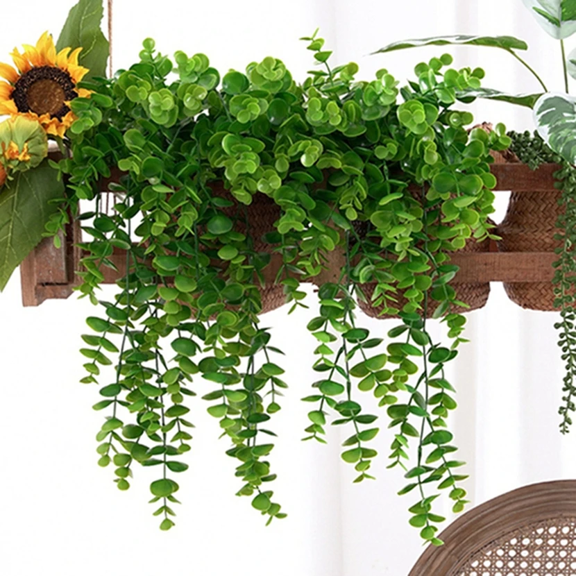 

1Pc Artificial Ivy Plant Plastic Leaves Wedding Outdoor Christmas Home Living Rooms Arch Accessory Wall Office DIY Hanging Decor