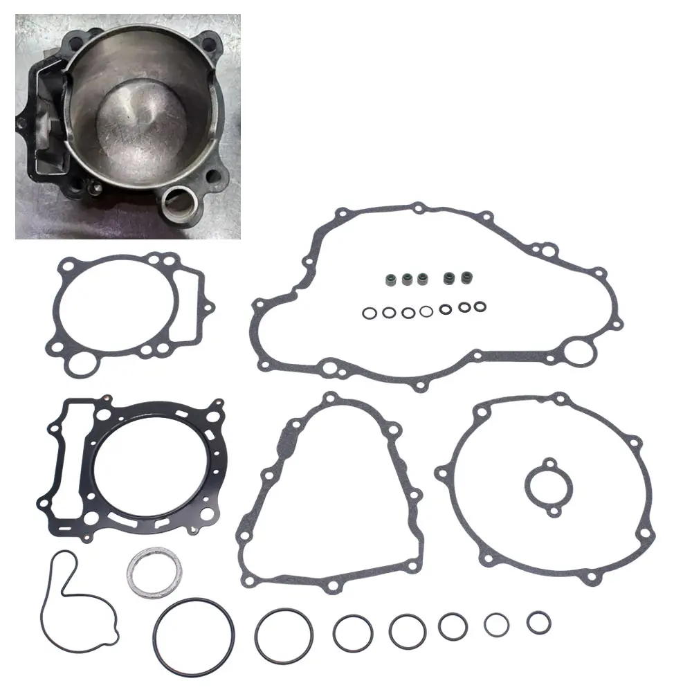 Black Engine Gasket Kit For Yamaha YFZ450 2004 2005 2006 2007 2008 2009 2012 2013 Leak-free Seals Set ATV Accessories